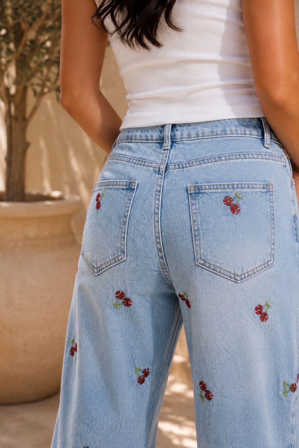 THE CHERRY MUSE DENIM JEANS Bottoms, Jeans & Skirts Avril Vin 