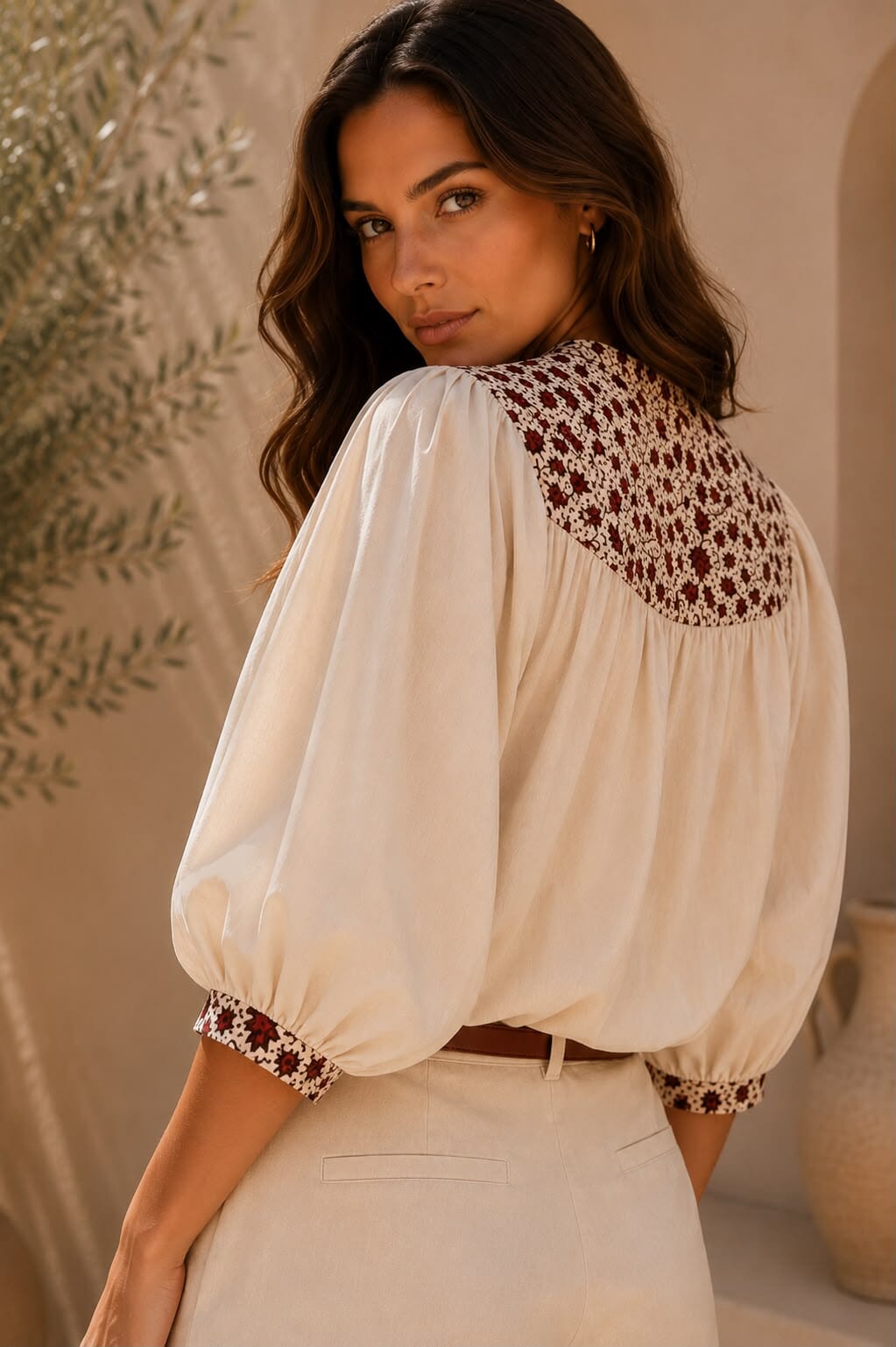 THE PALM RIVIERA BLOUSE