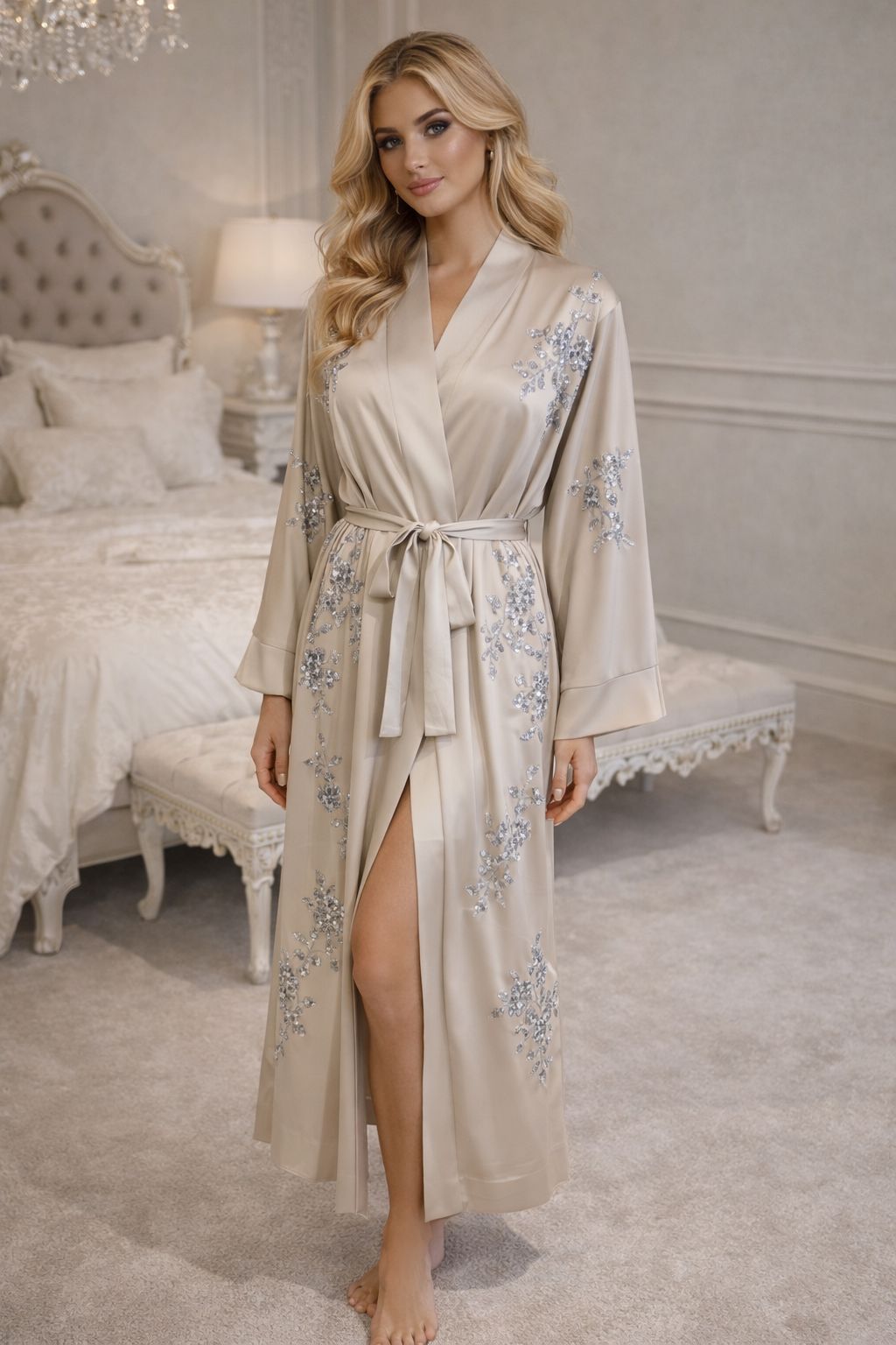 THE MIRABELLE ROBE - CHAMPAGNE Dresses Neline 