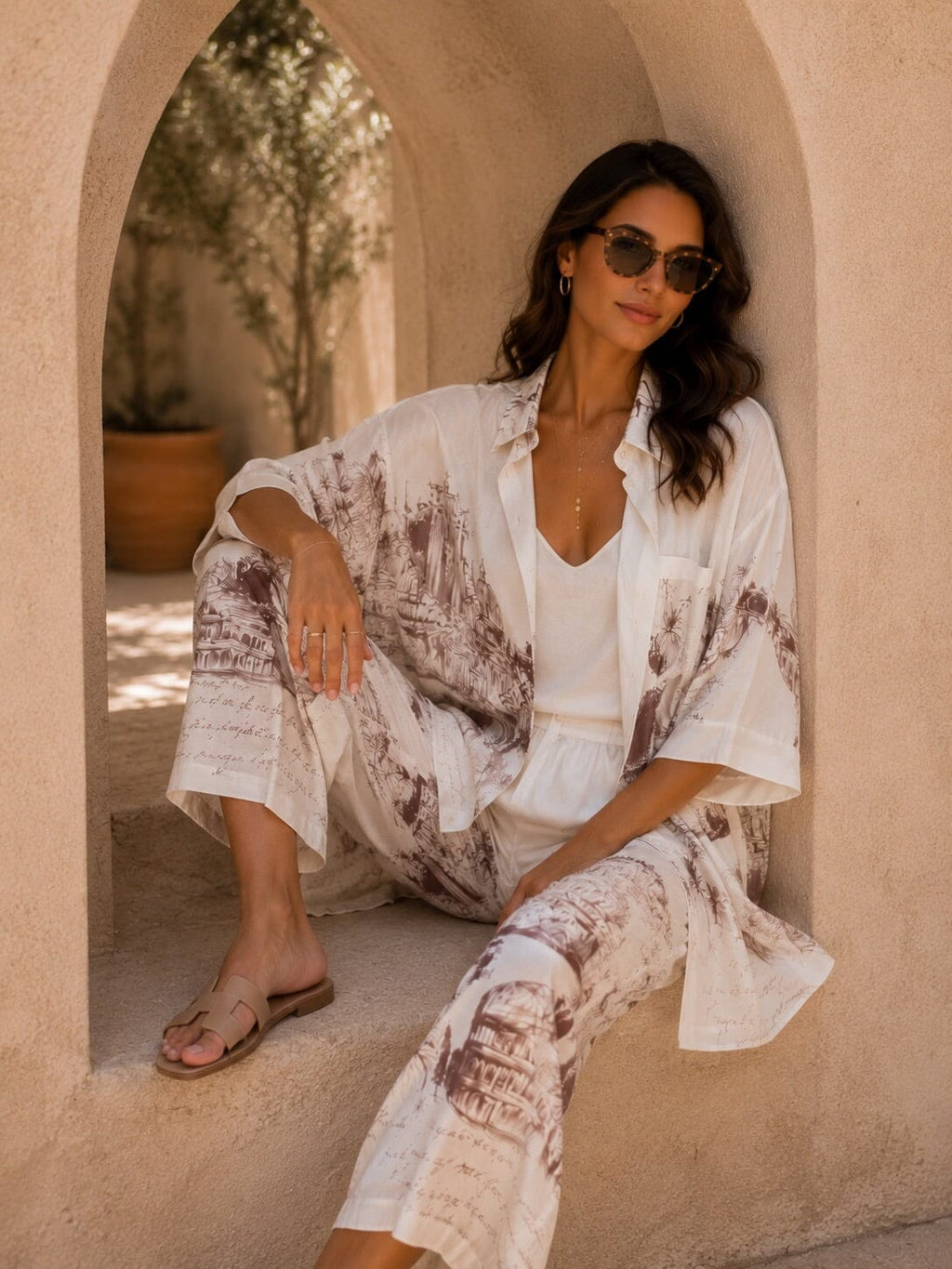 THE PORTOFINO PALAZZO SET Coats & Blazers Avril Vin 