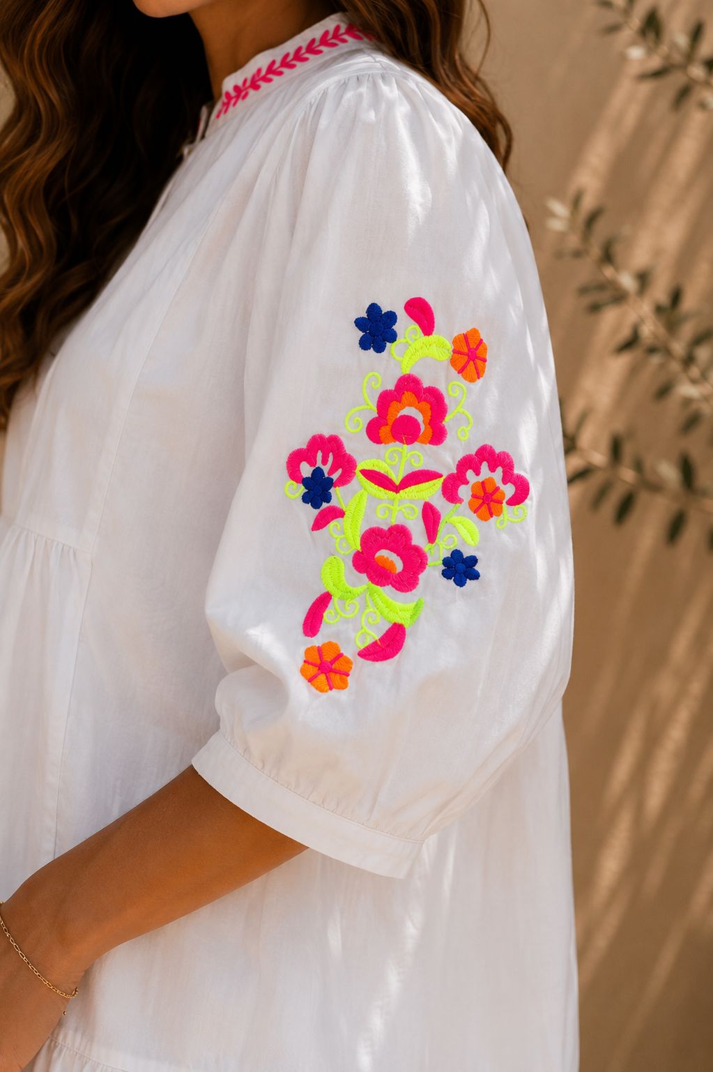THE SOLEIL ROSA DRESS - WHITE Dresses Neline 