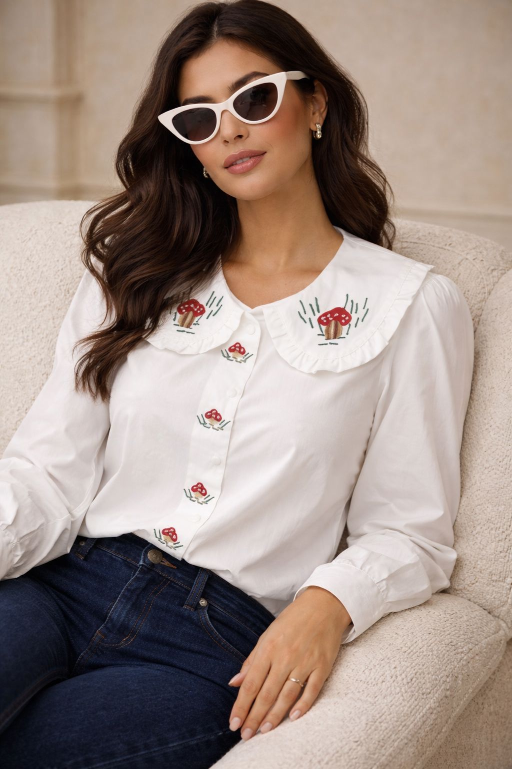 WILDFLOWER MUSE BLOUSE Coats & Blazers Avril Vin 