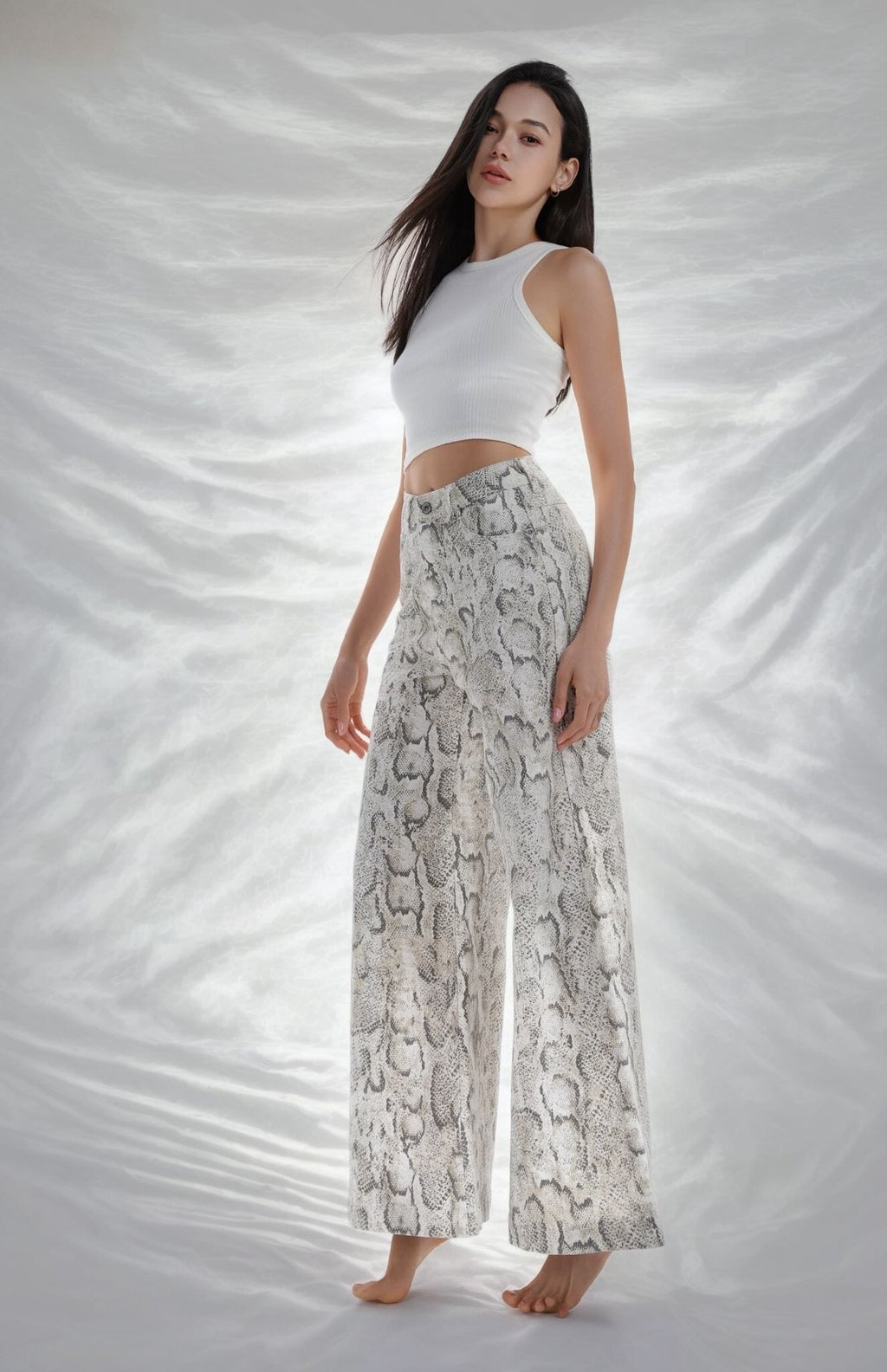 LEAH SNAKE PRINT JEANS Bottoms, Jeans & Skirts Coco Boutique 